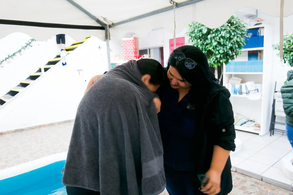 Rehab Inmate undergoing Baptism